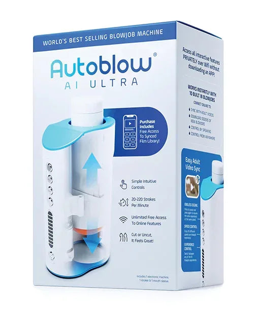 Autoblow AI Ultra Machine - Advanced Male Stroker in White - Lady Maven - Maison du Maven