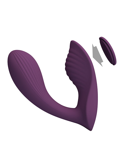 Pretty Love Klay App-Enabled Thrusting Hands-Free Vibrator - Purple