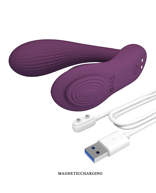 Pretty Love Klay App-Enabled Thrusting Hands-Free Vibrator - Purple