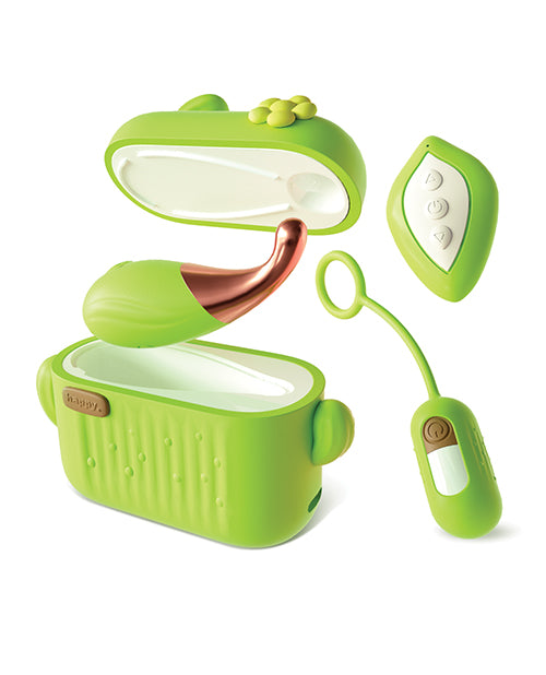 Blush Play With Me Blooming Bliss Remote Controlled Vibrating Kit - Green