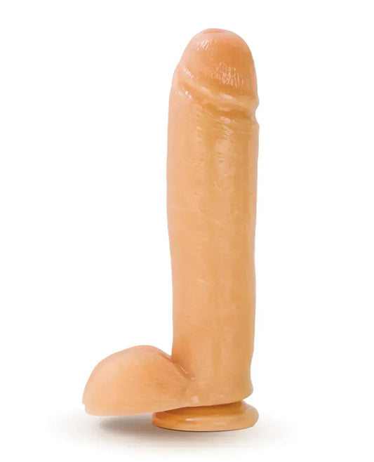 Blush Hung Rider Butch Dildo 11" w/Suction Cup - Flesh - Lady Maven - Maison du Maven