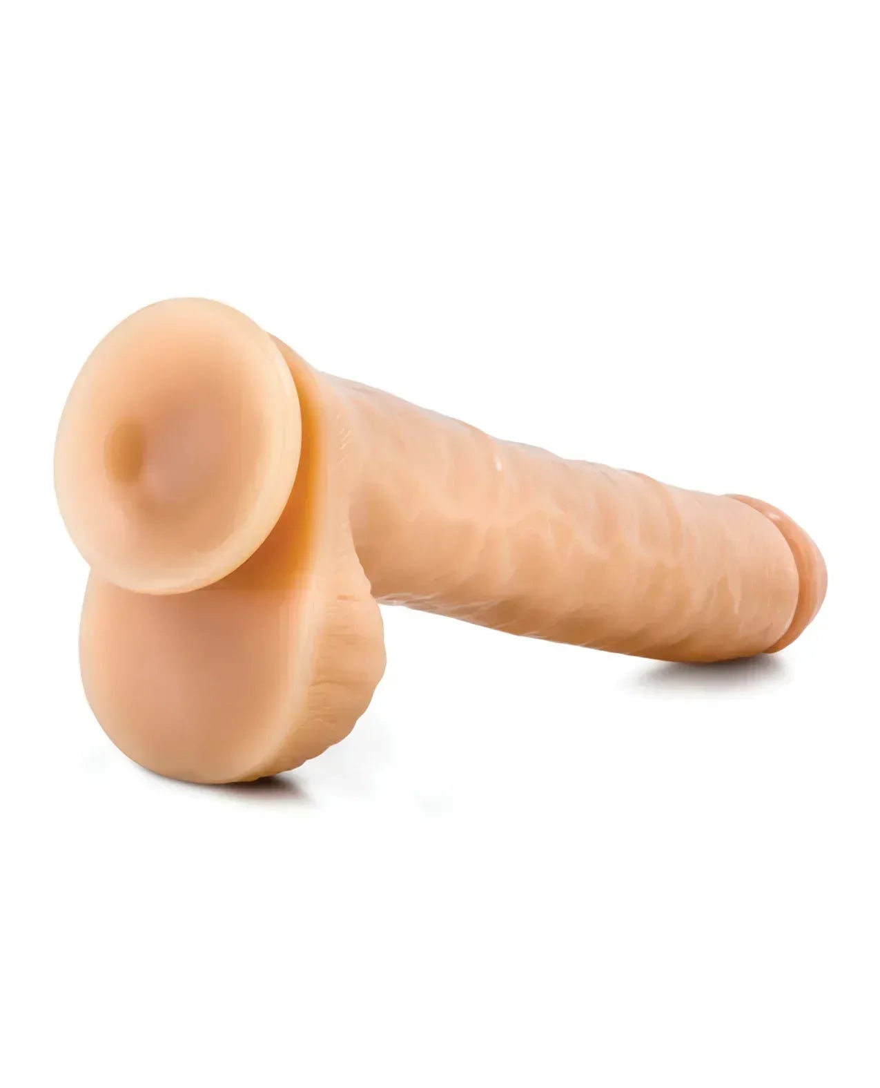 Blush Hung Rider Bruno Dildo 12" w/Suction Cup - Flesh - Lady Maven - Maison du Maven