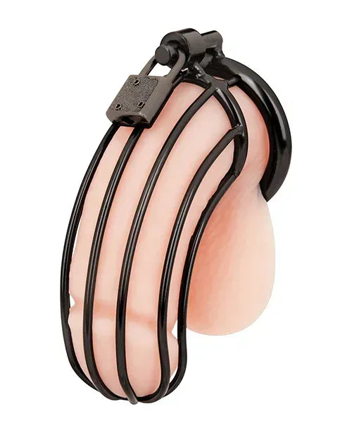 Blue Line Prisoner Cock Cage - Black - Lady Maven - Maison du Maven