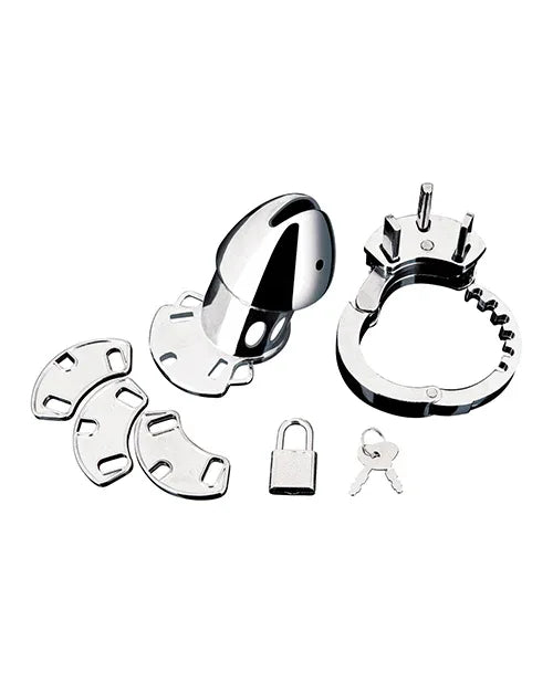 Blue Line Obedience Cage - Silver - Lady Maven - Maison du Maven