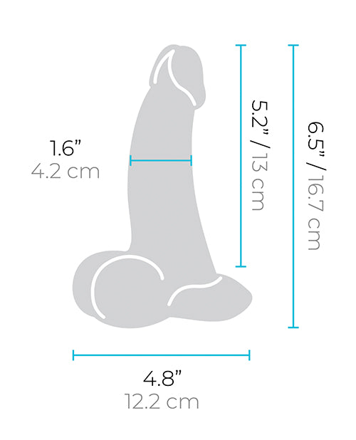 b-Vibe Slipskin 6.5" Curvy - Cream - Lady Maven - Maison du Maven