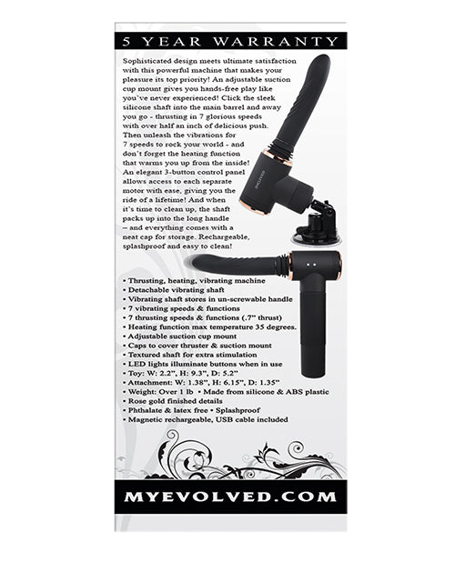 Evolved Too Hot to Handle Thrusting Machine - Black - Lady Maven - Maison du Maven