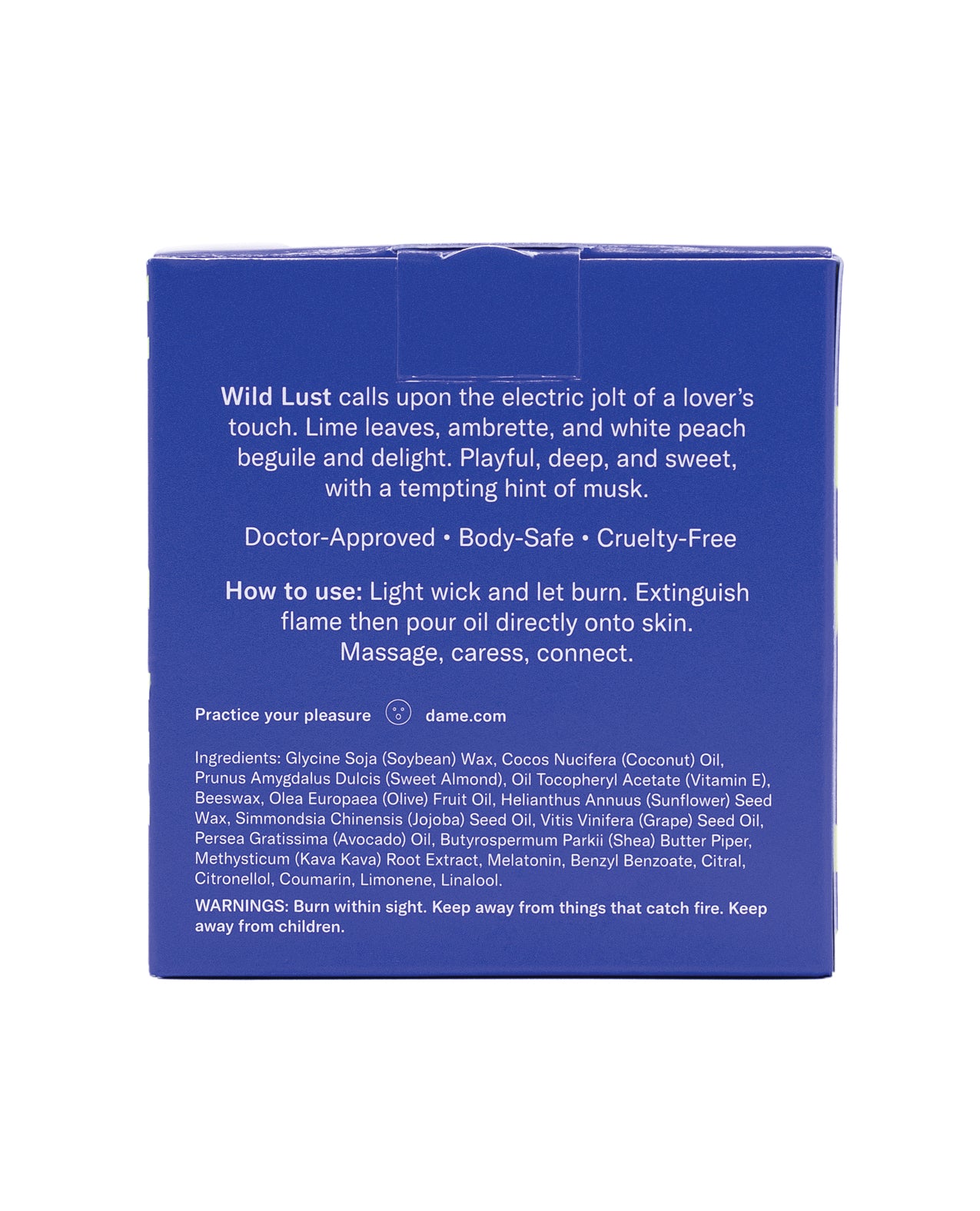 Dame Massage Oil Candle - Wild Lust - Lady Maven - Maison du Maven