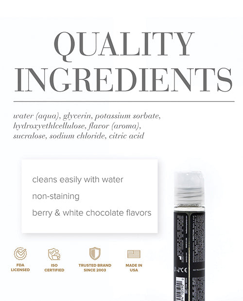 JO Gelato - White Chocolate Raspberry Lubricant 1 oz - Lady Maven - MaisonduMaven