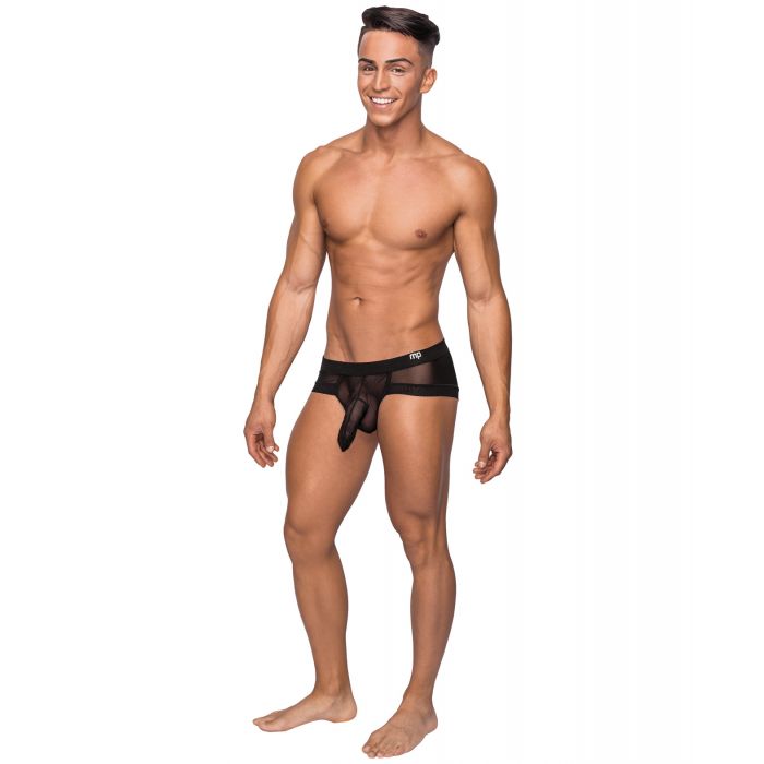 Hoser Stretch Mesh Micro Mini Short Black MD - Lady Maven - Maison du Maven