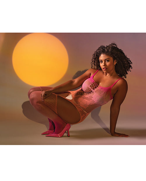 Floral Ombre Bodysuit - Pink Ombre QN - Lady Maven - Maison du Maven