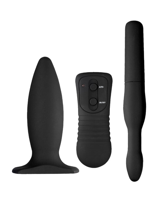My 1st Anal Explorer Kit Vibrating Butt Plug and Please - Black - Lady Maven - Maison du Maven