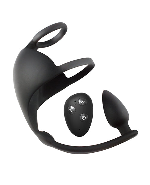 Magic Scrotum Massager Plus w/Remote Control - Black - Lady Maven - Maison du Maven
