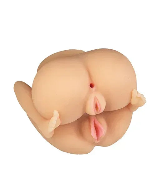 2 Girls and 3 Holes Self Lubricating Masturbator in White - Ultimate Pleasure Device - Lady Maven - Maison du Maven