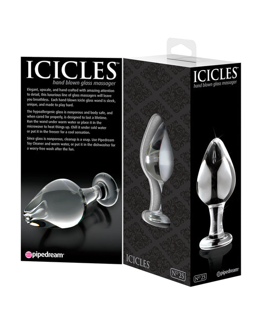 Icicles No. 25 Hand Blown Glass - Clear - Lady Maven - Maison du Maven