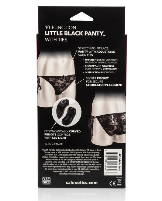 Jack Rabbit Remote Control Little Black Panty - 10 Function - Lady Maven - Maison du Maven