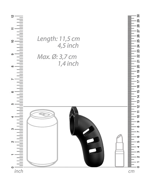 Shots Man Cage Chastity 4.5" Cock Cage Model 21 - Black - Lady Maven - Maison du Maven