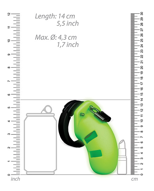 Shots Ouch 3.5" Model 20 Cock Cage - Glow in the Dark - Lady Maven - Maison du Maven