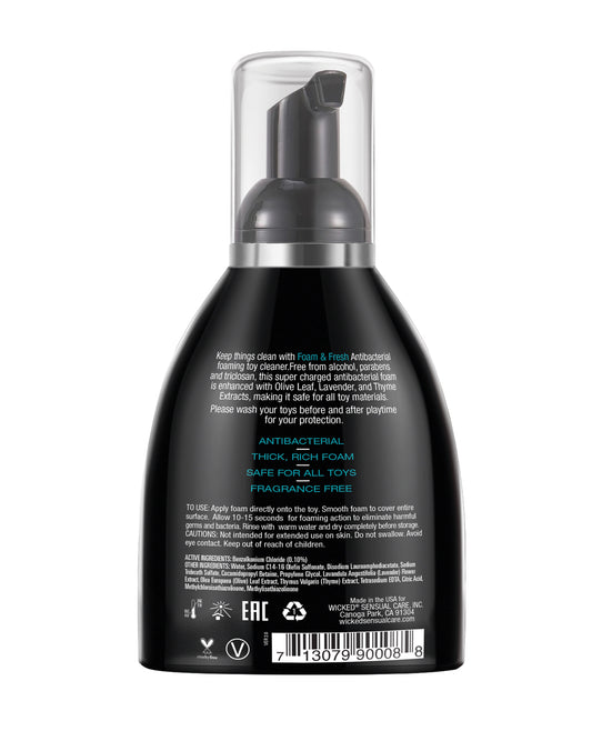 Wicked Sensual Care Foam N Fresh Anti-Bacterial Foaming Toy Cleaner - 8 oz - Lady Maven - Maison du Maven