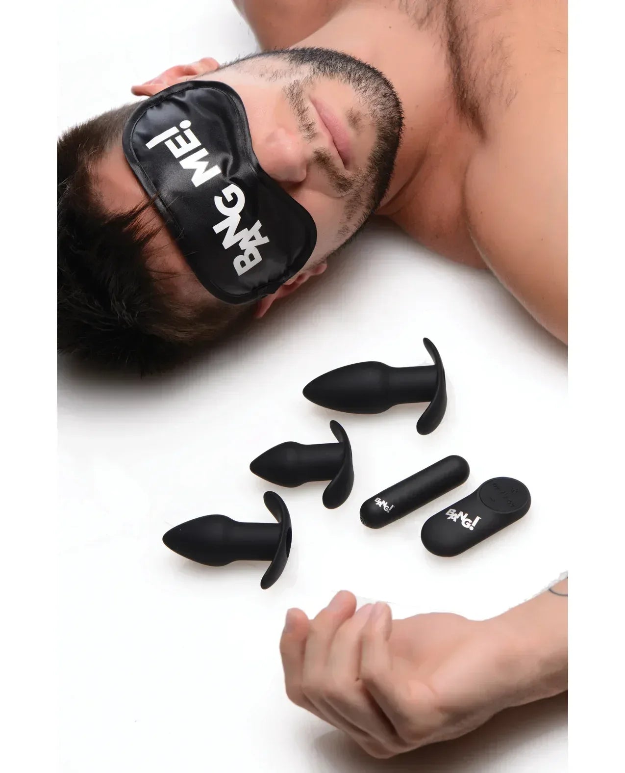 Bang! Backdoor Adventure Remote Control 3 Piece Butt Plug Vibe Kit - Black - Lady Maven - Maison du Maven