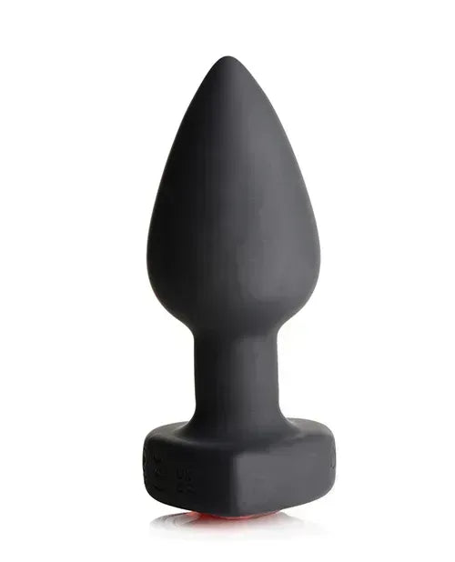 Booty Sparks 28X Silicone Vibrating Red Heart Anal Plug w/Remote - Small - Lady Maven - Maison du Maven