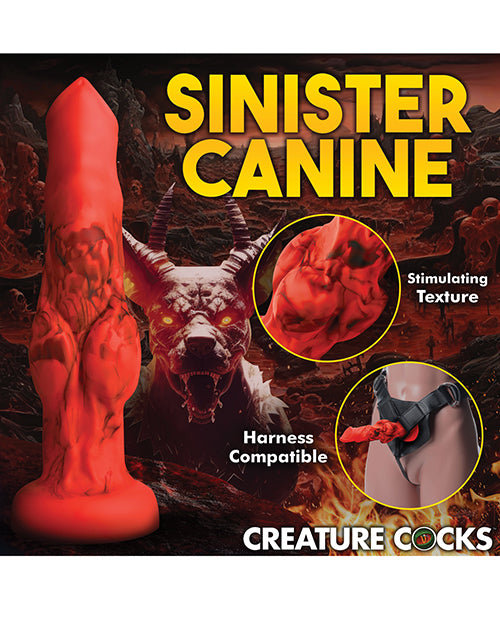 Creature Cocks Fire Hound Silicone Dildo - Large Red - Lady Maven - Maison du Maven