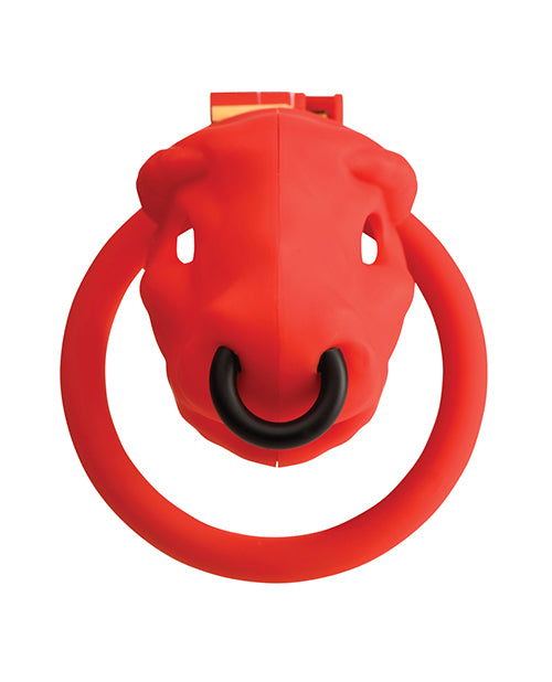 Master Series Bull Chastity Cage - Red - Lady Maven - Maison du Maven