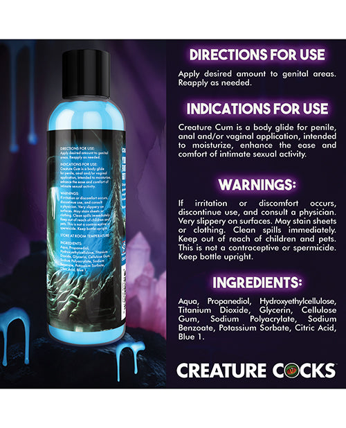 Creature Cocks - Creature Cum Blue Water-Based Lubricant 8 oz - Lady Maven - Maison du Maven
