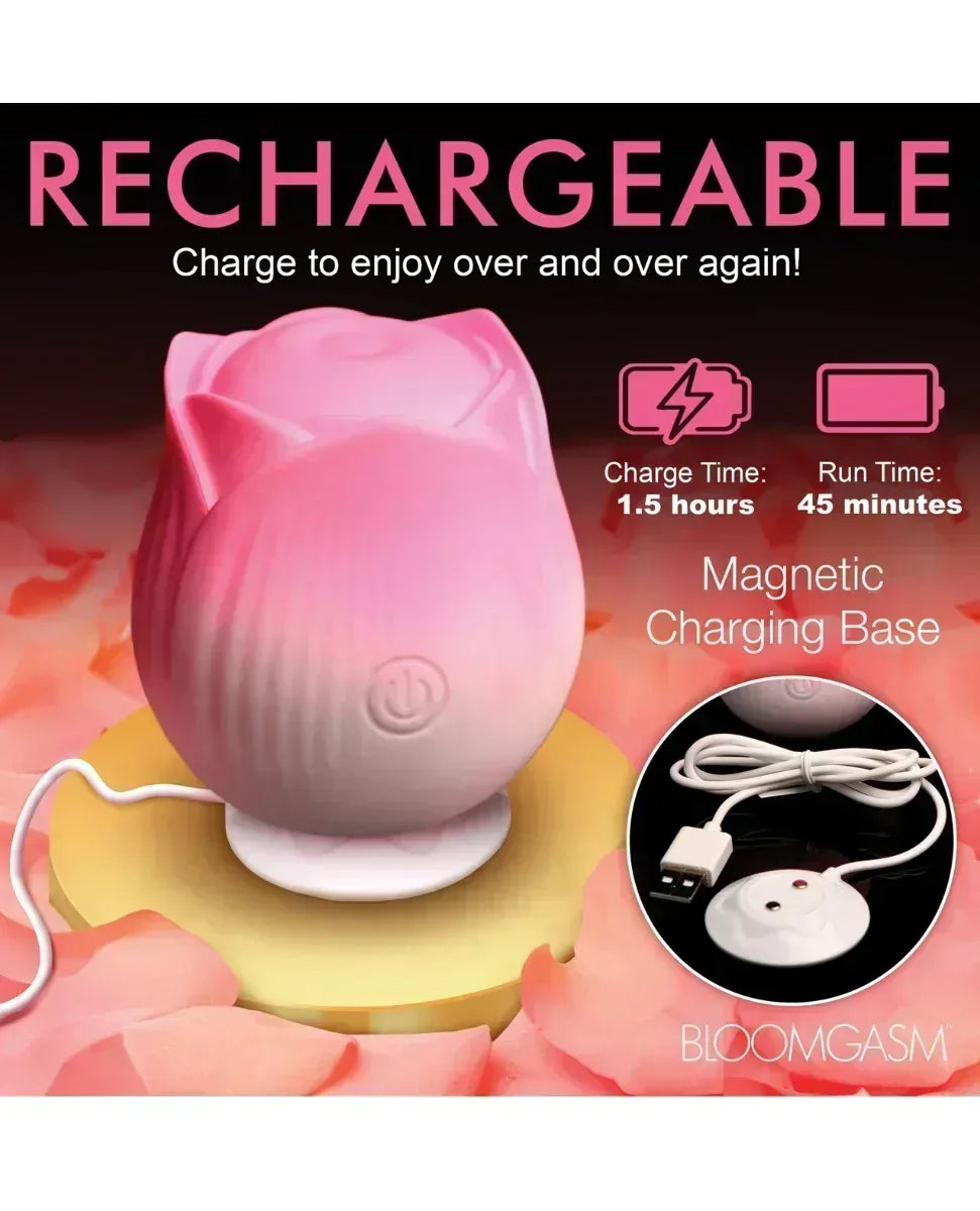 Bloomgasm Pulsing Petals Throbbing Rose Stimulator - Pink - Lady Maven - Maison du Maven