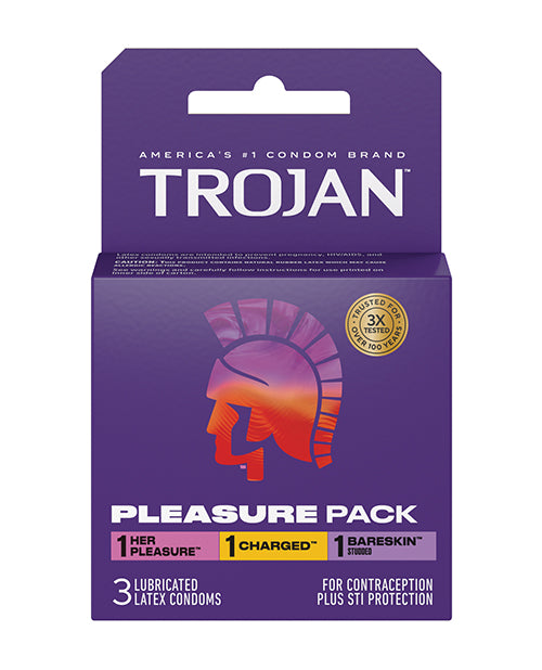 Trojan Pleasure Condoms - Asst. Box of 3 - Lady Maven - MaisonduMaven
