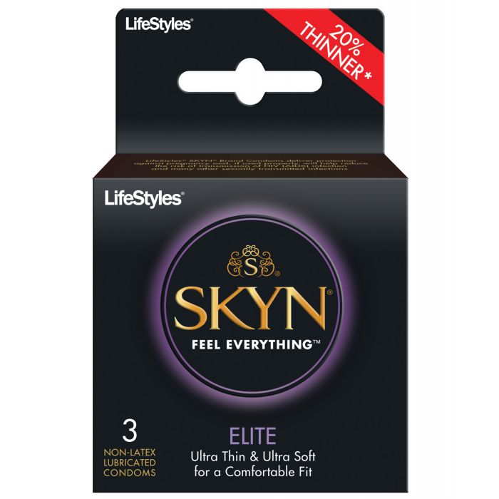 Lifestyles SKYN Elite Ultra Thin Condoms - Pack of 3 - Lady Maven - Maison du Maven