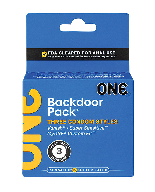 One Backdoor Pack Custom Fit Condoms - Pack of 3 - Lady Maven - Maison du Maven