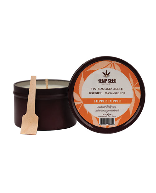 Earthly 3 in 1 Massage Candle - 6 oz Hippie Dippie - Lady Maven - Maison du Maven