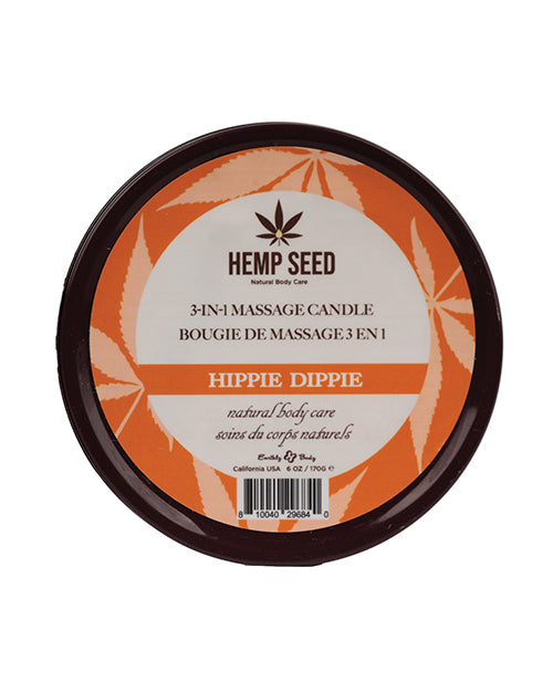 Earthly 3 in 1 Massage Candle - 6 oz Hippie Dippie - Lady Maven - Maison du Maven