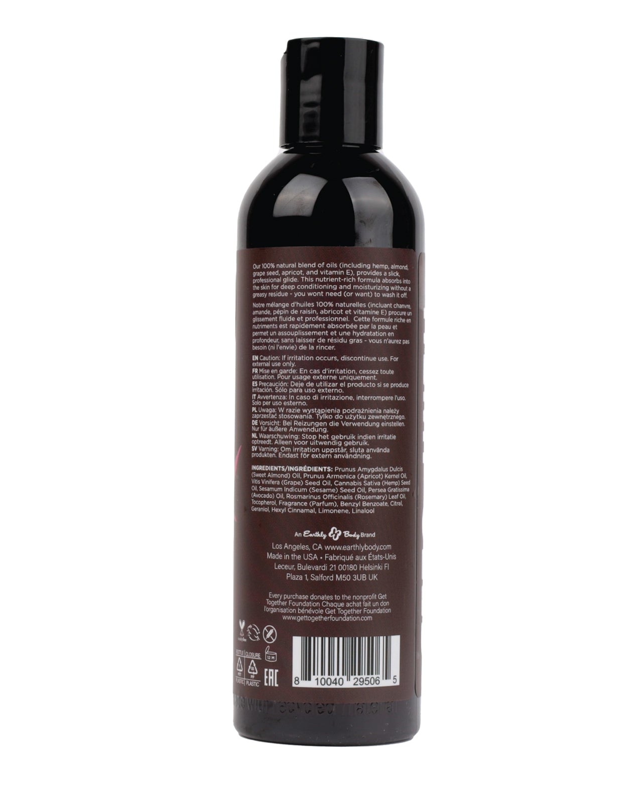 Earthly Body Massage & Body Oil - 8 oz Zen Berry Rose - Lady Maven - Maison du Maven