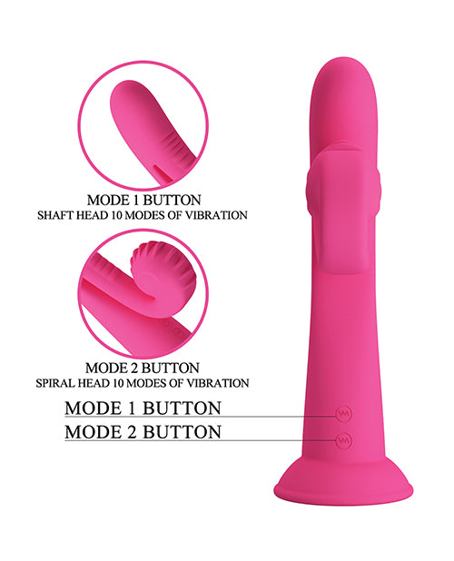 Pretty Love Romance Selma Snail Rabbit - Hot Pink - Lady Maven - Maison du Maven