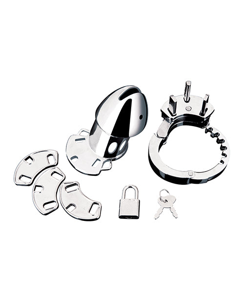 Blue Line Obedience Cage - Silver - Lady Maven - Maison du Maven