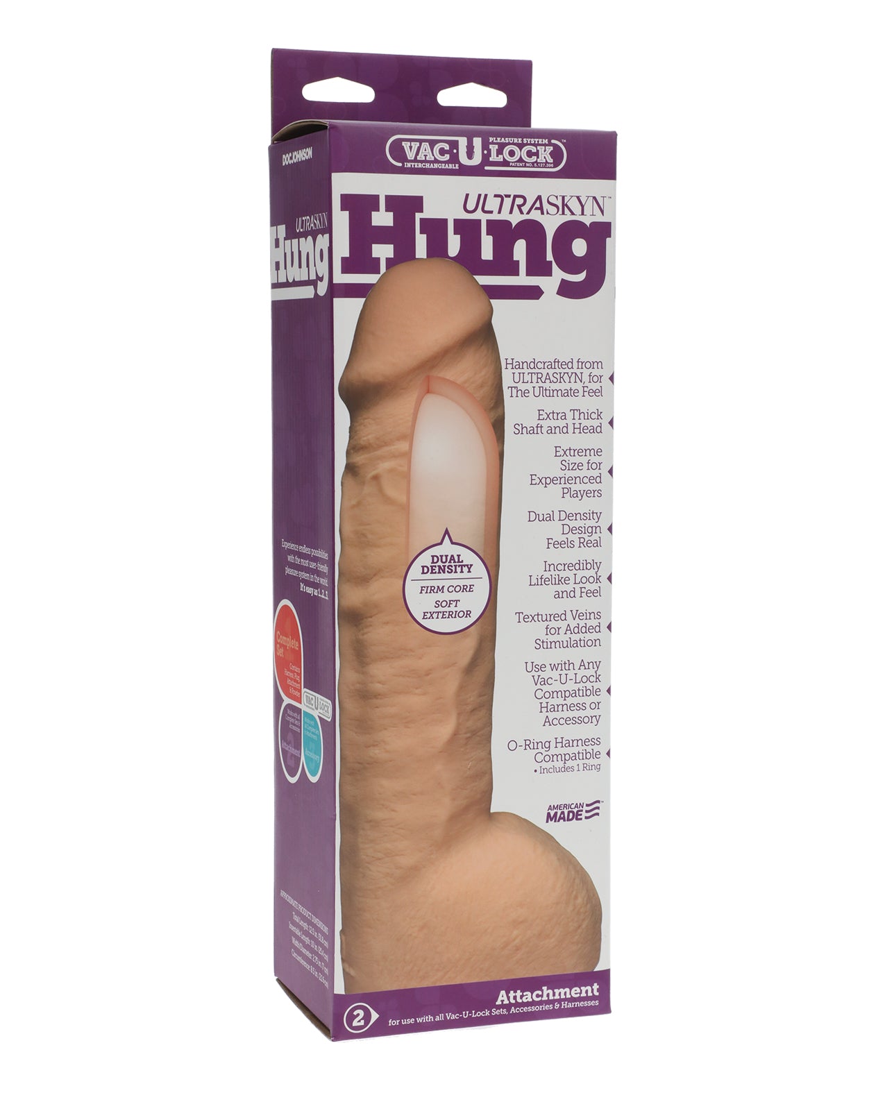 Vac-U-Lock ULTRASKYN 12" Hung - Vanilla - Lady Maven - Maison du Maven