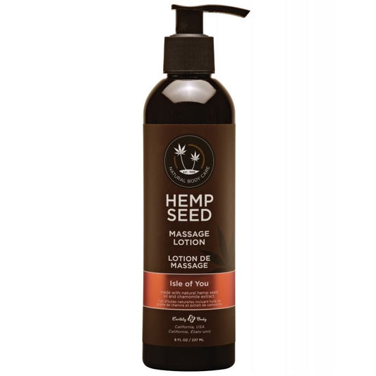 Earthly Body Hemp Seed Massage Lotion - 8 oz Isle of You - Lady Maven - Maison du Maven