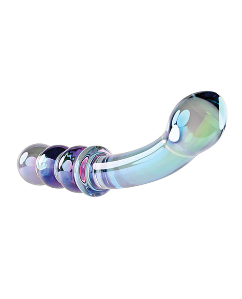 Gender X Lustrous Galaxy Wand Dual Ended Glass Massager - Green - Lady Maven - Maison du Maven