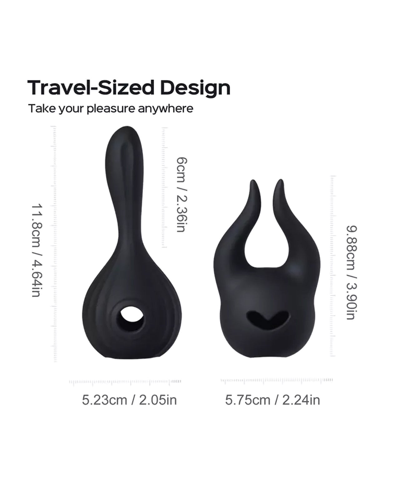 Horns Pomi Wand Attachments Bundle - Black - Lady Maven - Maison du Maven