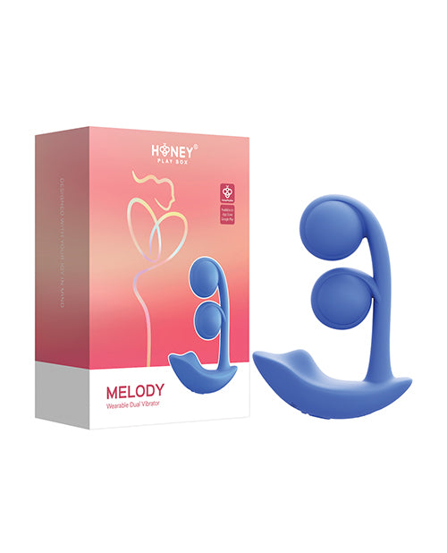 Melody Twin Balls Clit & G-Spot Vibrator - Blue - Lady Maven - Maison du Maven