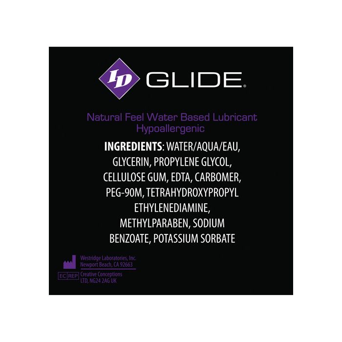 ID Glide Water Based Lubricant - 12 ml Tube - Lady Maven - Maison du Maven