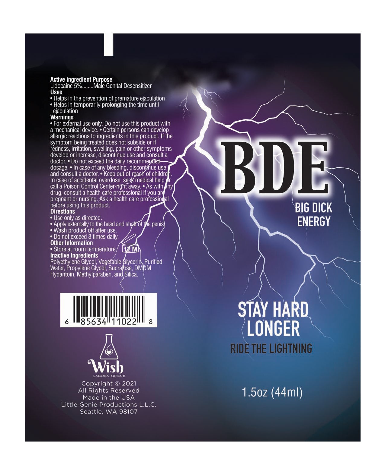 BDE Stay Hard Longer - 1.5 oz - Lady Maven - Maison du Maven