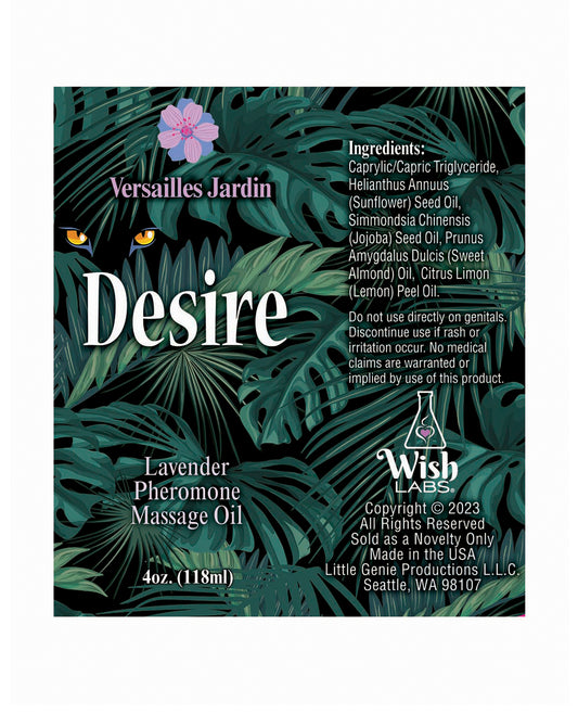 Desire Pheromone Massage Oil - 4 oz Lavender - Lady Maven - Maison du Maven