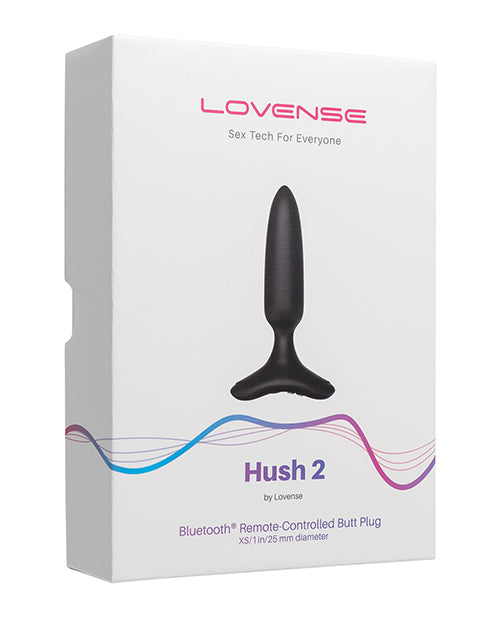Lovense Hush 2 1" Butt Plug - Black - Lady Maven - Maison du Maven