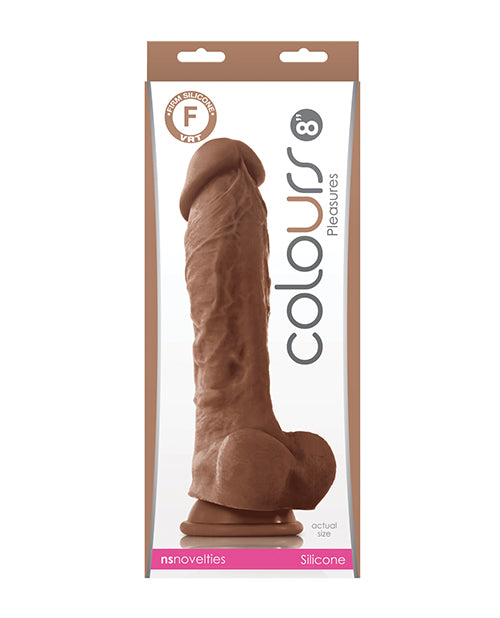 Colours Pleasures 8" Dildo - Brown - Lady Maven - Maison du Maven