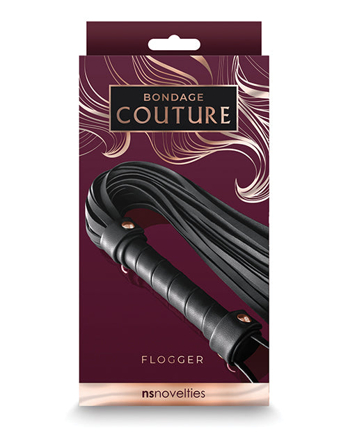 Bondage Couture Flogger - Black - Lady Maven - Maison du Maven