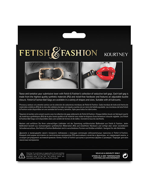 Fetish & Fashion Kourtney Gag - Black/Red - Lady Maven - Maison du Maven