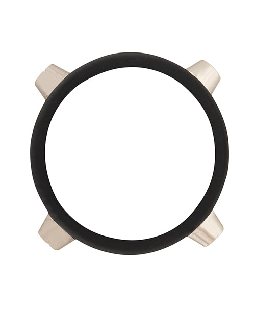 Rebel Cock Ring w/Studs - Black - Lady Maven - Maison du Maven