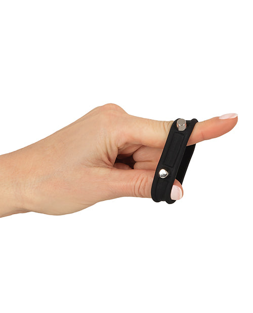 Rebel Cock Ring w/Studs - Black - Lady Maven - Maison du Maven